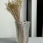 Vases - Vintage Geometric Molded Glass Flared Vase H21 - OFFICE OBJETS