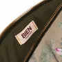 Papeterie bureau - Grande trousse de maquillage en velours de coton avec broderie d'oisea - BIEN MOVES