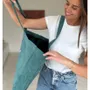 Bags and totes - Reusable velvet bag - duck green (41,5x10x 9cm) - MOONPACK