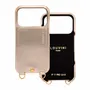 Leather goods - Phone case with leather card holder — made in Italy - LOUVINI PARIS