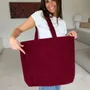 Bags and totes - Reusable velvet bag - Bordeaux (41.5x10x 9cm) - MOONPACK
