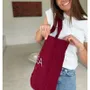 Bags and totes - Reusable velvet bag - Bordeaux (41.5x10x 9cm) - MOONPACK