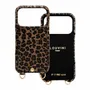 Leather goods - Phone case with leather card holder — made in Italy - LOUVINI PARIS