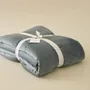 Throw blankets - Daïna storm grey bed throw - SYLVIE THIRIEZ