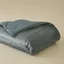 Throw blankets - Daïna storm grey bed throw - SYLVIE THIRIEZ
