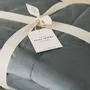 Throw blankets - Daïna storm grey bed throw - SYLVIE THIRIEZ
