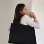 Bags and totes - Reusable Black Jute Bag — Ibiza L (45 × 20 × 34 cm) - MOONPACK