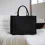 Bags and totes - Reusable Black Jute Bag — Ibiza L (45 × 20 × 34 cm) - MOONPACK