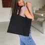 Bags and totes - Reusable Black Jute Bag - Ibiza M (35x15x30 cm) - MOONPACK