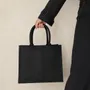 Bags and totes - Reusable Black Jute Bag - Ibiza M (35x15x30 cm) - MOONPACK
