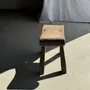Stools - Ancient teak quadripod stool from Indonesia H 50 L 52 - OFFICE OBJETS