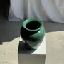 Decorative objects - Large deep sea green ceramic vase H26 D22 - OFFICE OBJETS