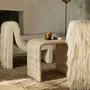 Coffee tables - Flax Natural Rattan Side Table / Stool - LO-FI HOUSE