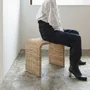 Coffee tables - Flax Natural Rattan Side Table / Stool - LO-FI HOUSE