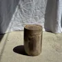 Stools - Small side table in beige grey petrified wood H28 D18 - 3325 - OFFICE OBJETS