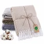 Throw blankets - Cotton Throw Topaz - LANAVITTA