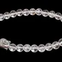 Bracelets - Bracelet Cristal de roche & Bouddha A perles 6mm - ARABESK