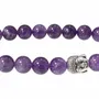 Bracelets - Amethyst & Buddha Bracelet, 8mm Beads - ARABESK