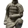 Objets de décoration - Statue Noire Archer Agenouillé en Terracotta 35cm - ARABESK