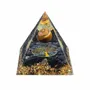 Decorative objects - Tiger's Eye & Black Obsidian Orgonite Pyramid, Tree of Life Base - ARABESK