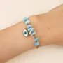 Bracelets - Larimar AA Protection Bracelet – Evil Eye - ARABESK
