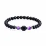 Bracelets - Bracelet Améthyste & Onyx Noir AA perles 6mm - ARABESK