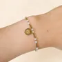 Bracelets - Bracelet Protection en Pierre de Lune Blanche AA – Œil Protecteur - ARABESK