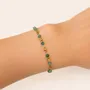 Bracelets - Bracelet Énergie en Aventurine Verte A – Perles Dorées - ARABESK