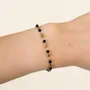 Bracelets - Bracelet Énergie en Spinelle Noir A – Perles Dorées - ARABESK