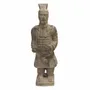 Decorative objects - Black Armored Warrior Terracotta Statue 26cm - ARABESK