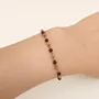 Bracelets - Garnet AA Energy Bracelet – Gold Beads - ARABESK