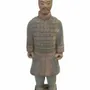 Decorative objects - Antique-Finish Colored Terracotta Warrior Statue 20cm - ARABESK