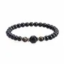 Bracelets - Bracelet Œil de Tigre & Onyx Noir A perles 8mm - ARABESK