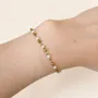 Bracelets - Bracelet Énergie en Pierre de Lune Blanche A+ – Perles Dorées - ARABESK