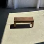 Footrests - Small antique rectangular quadripod teak bench from Indonesia H20 L45 - OFFICE OBJETS