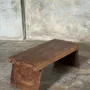 Footrests - Small low bench in ancient teak from Indonesia H16 W39 - OFFICE OBJETS