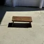 Footrests - Small low bench in ancient teak from Indonesia H16 W39 - OFFICE OBJETS