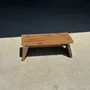 Footrests - Small low bench in ancient teak from Indonesia H16 W39 - OFFICE OBJETS