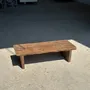 Stools - Small low bench in ancient teak from Indonesia H14 L50 - OFFICE OBJETS