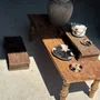 Stools - Small low bench in ancient teak from Indonesia H14 L50 - OFFICE OBJETS
