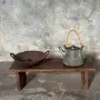 Stools - Small low bench in ancient teak from Indonesia H14 L50 - OFFICE OBJETS