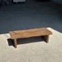 Stools - Small low bench in ancient teak from Indonesia H14 L50 - OFFICE OBJETS
