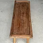 Coffee tables - Coffee table with tapered legs in upcycled antique teak H35 L104 - OFFICE OBJETS