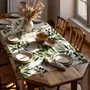 Table linen - 100% linen tablecloth Olives 140x250cm - NORRAVILLA
