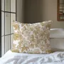 Comforters and pillows - 100% Linen Pillowcase - Golden grapes print on heavy linen - NORRAVILLA