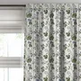 Curtains and window coverings - 100% Linen Curtains  - Beige floral  print on heavy linen - NORRAVILLA