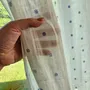 Rideaux et voilages - Rideaux 100 % lin - Imprimé floral beige sur lin transparent - NORRAVILLA