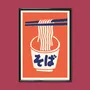 Poster - Print " Soba” - A4 size - YEAAAH! STUDIO
