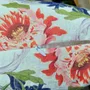 Comforters and pillows - 100% Linen Pillowcase - Floral print on heavy linen - NORRAVILLA