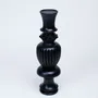Candlesticks and candle holders - A pair of stained wood candle holders - ESMERY EBENISTERIE